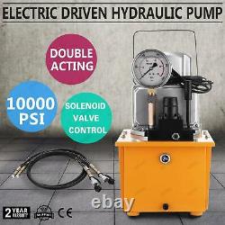 110V Electric Driven Hydraulic Pump 70MPa 10000PSI Solenoid valve Control Pedal