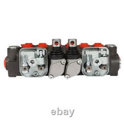 11GPM Hydraulic Backhoe Directional Control Valve 6 Spool With 2 Joysticks