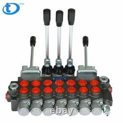 11GPM Hydraulic Directional Control Valve 7 Spool 2JOYSTICK 40L BSPP Port