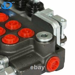 11GPM Hydraulic Directional Control Valve 7 Spool 2JOYSTICK 40L BSPP Port