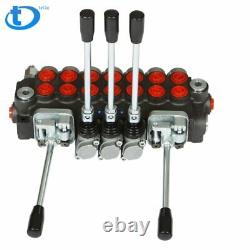 11GPM Hydraulic Directional Control Valve 7 Spool 2JOYSTICK 40L BSPP Port