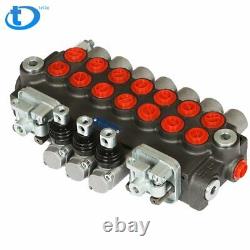 11GPM Hydraulic Directional Control Valve 7 Spool 2JOYSTICK 40L BSPP Port