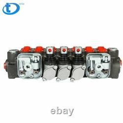 11GPM Hydraulic Directional Control Valve 7 Spool 2JOYSTICK 40L BSPP Port