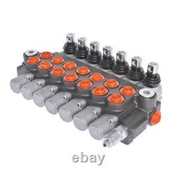 11GPM Hydraulic Monoblock Double Acting Control Valve SAE Ports 7 Spool