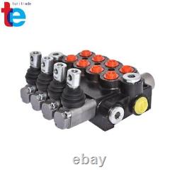 11 GPM 4 Spool Hydraulic Monoblock Double Acting Control Valve, SAE Ports