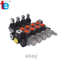 11 GPM 4 Spool Hydraulic Monoblock Double Acting Control Valve, SAE Ports