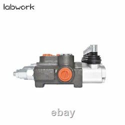 11 GPM 7 Spool Hydraulic Monoblock Double Acting Control Valve, SAE Ports