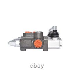 11 GPM 7 Spool Hydraulic Monoblock Double Acting Control Valve, SAE Ports