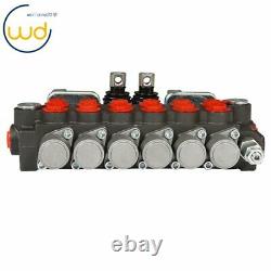 11 GPM Hydraulic Backhoe Directional Control Valve with 2 Joysticks, 6 Spool