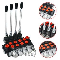 11 GPM Hydraulic Directional Control Valve Tractor Loader with Joystick, 4 Spool