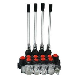 11 GPM Hydraulic Directional Control Valve Tractor Loader with Joystick, 4 Spool