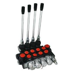 11 GPM Hydraulic Directional Control Valve Tractor Loader with Joystick, 4 Spool