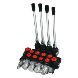 11 GPM Hydraulic Directional Control Valve Tractor Loader with Joystick, 4 Spool