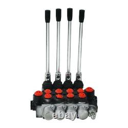 11 GPM Hydraulic Directional Control Valve Tractor Loader with Joystick, 4 Spool