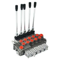 11 GPM Hydraulic Directional Control Valve Tractor Loader with Joystick, 5 Spool