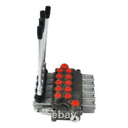 11 GPM Hydraulic Directional Control Valve Tractor Loader with Joystick, 5 Spool