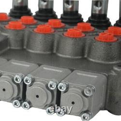 11 GPM Hydraulic Directional Control Valve Tractor Loader with Joystick, 5 Spool