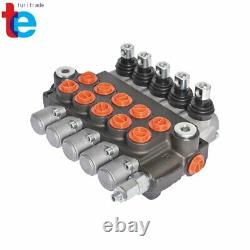 11 GPM, SAE Ports 5 Spool Hydraulic Monoblock Double Acting Control Valve