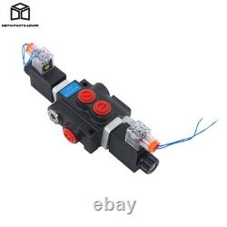 12V DC Solenoids 1Spool Solenoid Hydraulic Control Valve 3600 PSI Double Acting