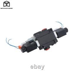 12V DC Solenoids 1Spool Solenoid Hydraulic Control Valve 3600 PSI Double Acting