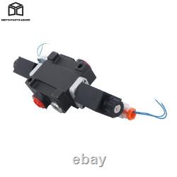 12V DC Solenoids 1Spool Solenoid Hydraulic Control Valve 3600 PSI Double Acting