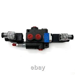 12V Spool Solenoid DC Hydraulic Control Valve Double Acting 13 GPM 3600 PSI