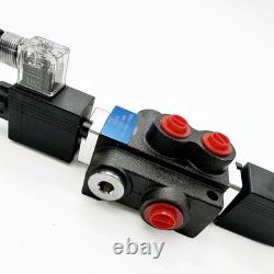 12V Spool Solenoid DC Hydraulic Control Valve Double Acting 13 GPM 3600 PSI