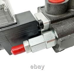12V Spool Solenoid DC Hydraulic Control Valve Double Acting 13 GPM 3600 PSI
