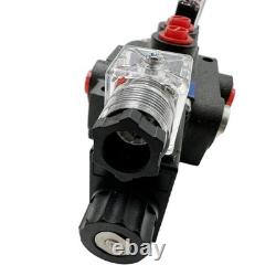12V Spool Solenoid DC Hydraulic Control Valve Double Acting 13 GPM 3600 PSI