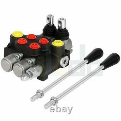 13GPM 2 Spool Hydraulic Control Valve Double Acting Tractors Loaders Monoblock
