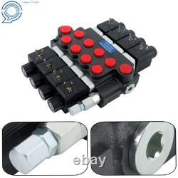 13 GPM 12V DC Hydraulic Control Valve Double Acting 4 Spool Design