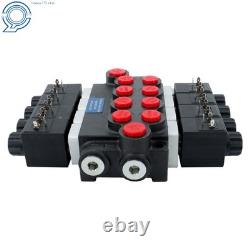 13 GPM 12V DC Hydraulic Control Valve Double Acting 4 Spool Design