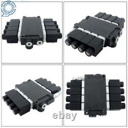 13 GPM 12V DC Hydraulic Control Valve Double Acting 4 Spool Design