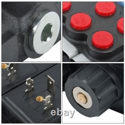 13 GPM 3600PSI 4 Spool Solenoid 12V DC Hydraulic Control Valve Double Acting