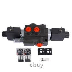 13 GPM 3600 PSI 1 Spool Solenoid 12V DC Hydraulic Control Valve Double Acting