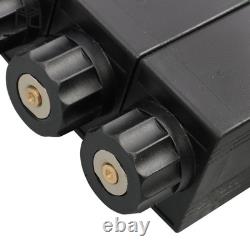 13 GPM 3600 PSI 3 Spool Solenoid 12V DC Hydraulic Control Valve Double Acting