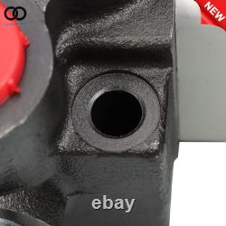 13 GPM 3 Spool, Hydraulic Monoblock Solenoid Motor Control Valve 12V DC 3600 PSI
