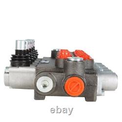 13 GPM 5 Spool 3600 PSI SAE Ports Hydraulic Control Valve Double Acting