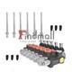 13 GPM 6 Spool 3600 PSI Hydraulic Control Valve Double Acting SAE Ports