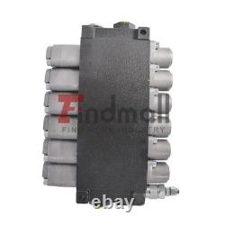 13 GPM 6 Spool 3600 PSI Hydraulic Control Valve Double Acting SAE Ports