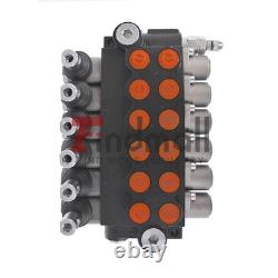 13 GPM 6 Spool 3600 PSI Hydraulic Control Valve Double Acting SAE Ports