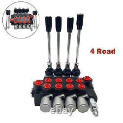 13 GPM Adjustable 4 Spool Hydraulic Control Valve Tractor Loader 4500 PSI