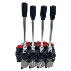 13 GPM Adjustable 4 Spool Hydraulic Control Valve Tractor Loader 4500 PSI