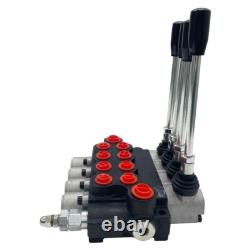 13 GPM Adjustable 4 Spool Hydraulic Control Valve Tractor Loader 4500 PSI