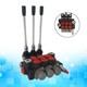 13 GPM Hydraulic Valve, 3 Spool, Cast Iron Body, Fits Tractors & Loaders