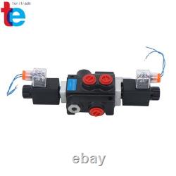 1Spool 13 GPM Solenoid 12V DC Hydraulic Control Valve Double Acting 3600 PSI