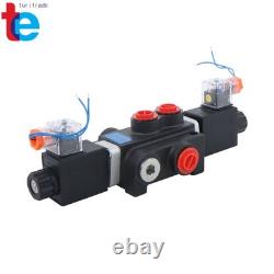1Spool 13 GPM Solenoid 12V DC Hydraulic Control Valve Double Acting 3600 PSI