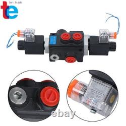 1Spool 13 GPM Solenoid 12V DC Hydraulic Control Valve Double Acting 3600 PSI
