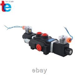 1Spool 13 GPM Solenoid 12V DC Hydraulic Control Valve Double Acting 3600 PSI