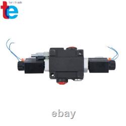 1Spool 13 GPM Solenoid 12V DC Hydraulic Control Valve Double Acting 3600 PSI
